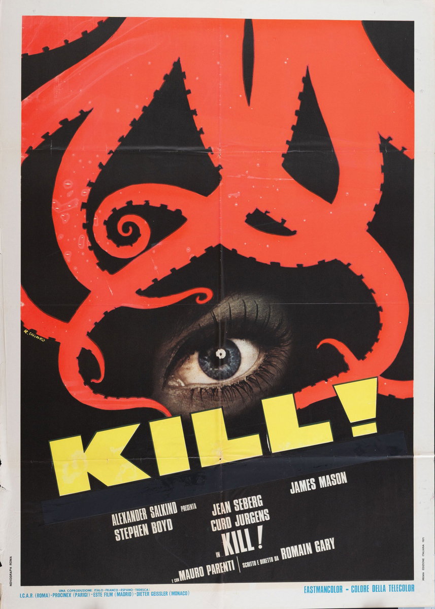 Manifesto 3 per il film Kill! (1971), dipinto da Renato Casaro (Renè)