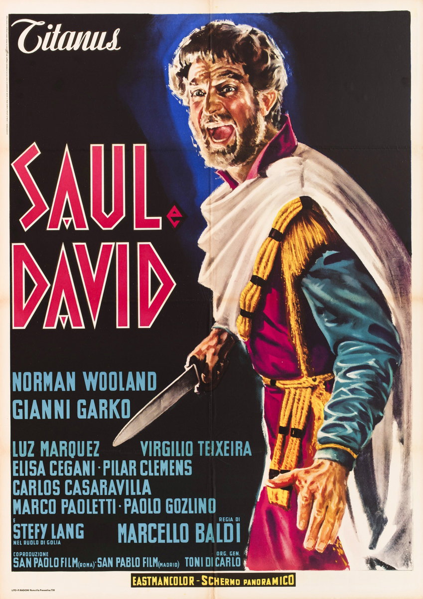 Poster 2 for the film Saul and David (1964)
