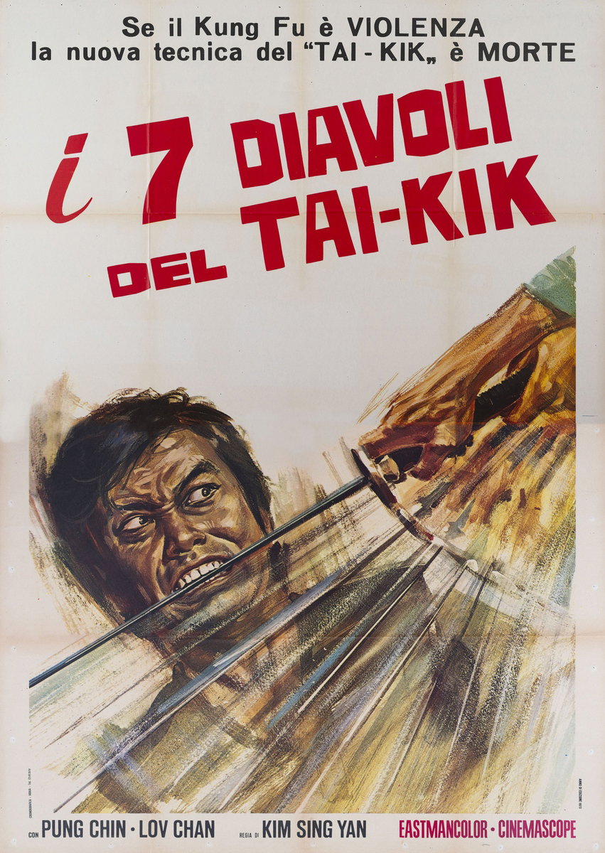 Manifesto 3 per il film I 7 diavoli del Tai-Kik (1973)
