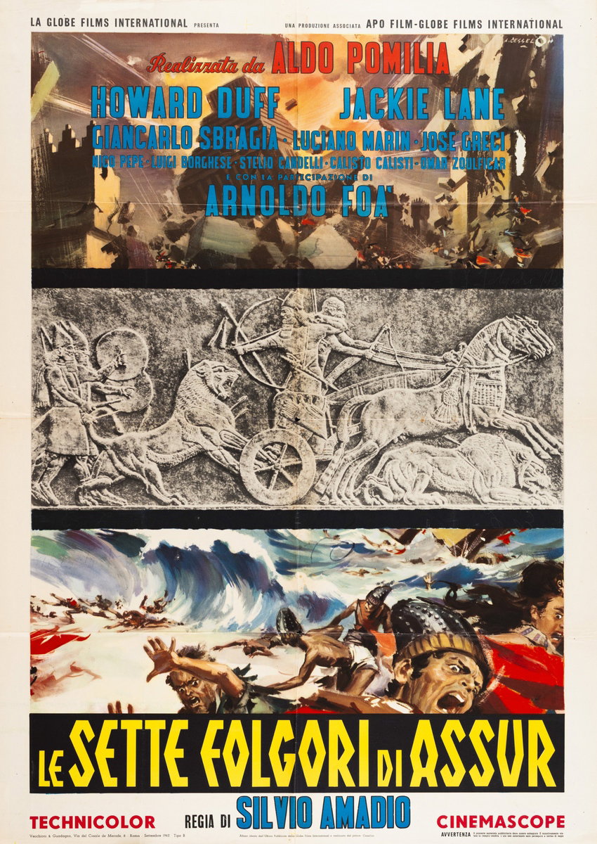 Manifesto 3 per il film Le sette folgori di Assur (1962)