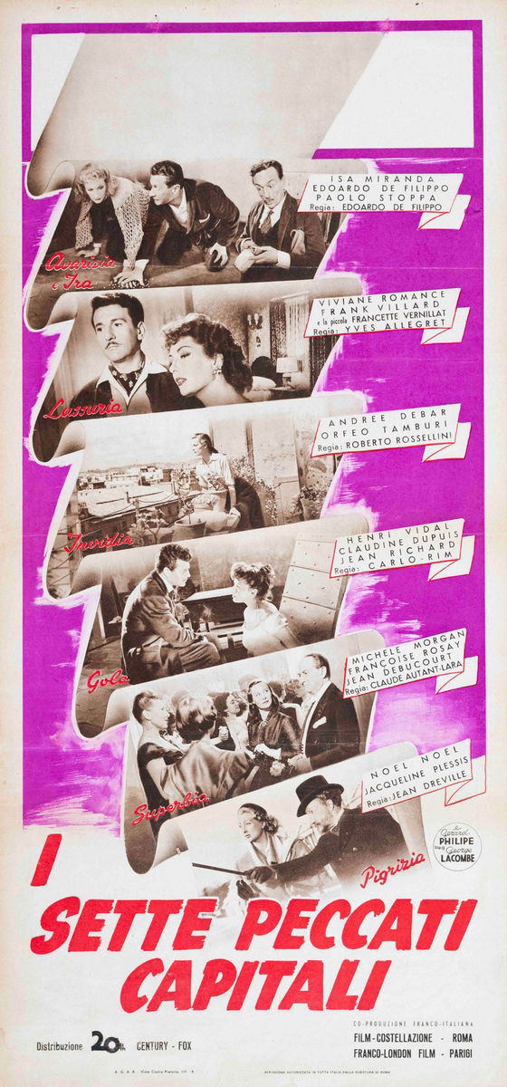 The Seven Deadly Sins - Lobby Card 1