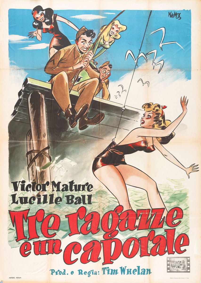 Tre ragazze e un caporale - Manifesto 1