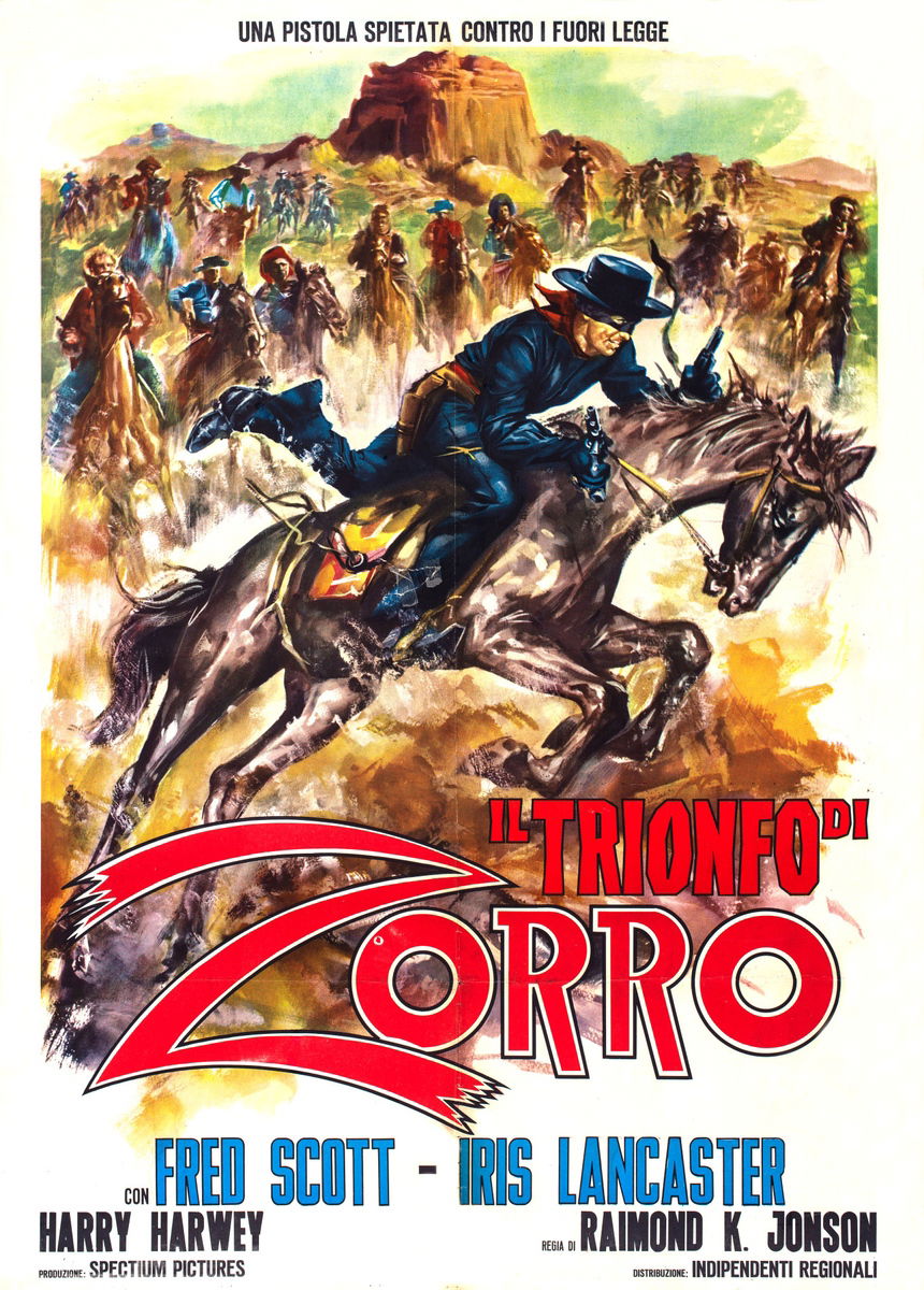 Il trionfo di Zorro - Manifesto 1
