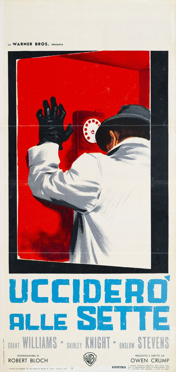 Locandina 2 per il film Ucciderò alle sette (1962), dipinto da Giuliano Nistri