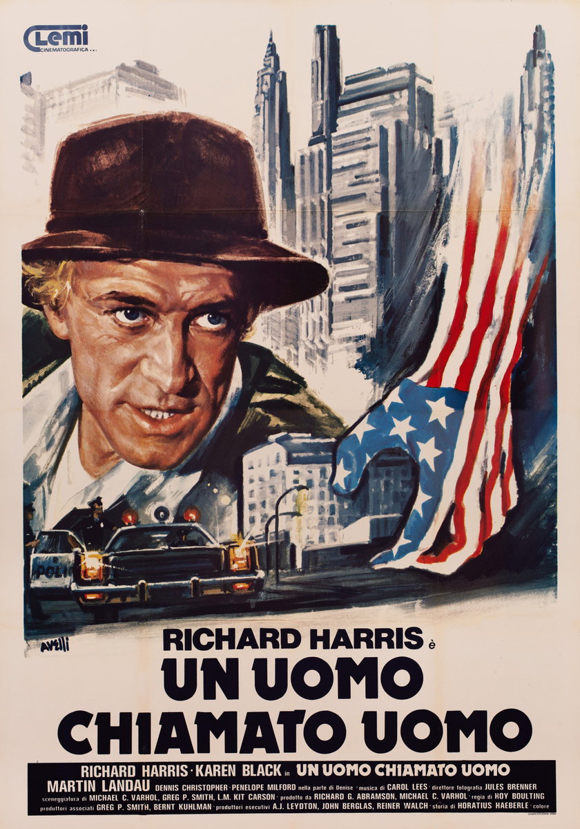 Manifesto 2 per il film Un uomo chiamato uomo (1979), dipinto da Agatino Avelli