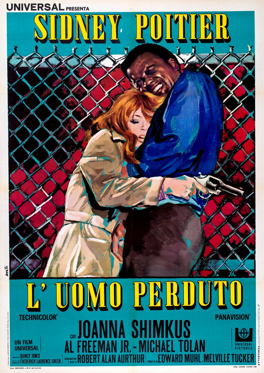Poster 2 for the film The Lost Man (1969), painted by Agatino Avelli