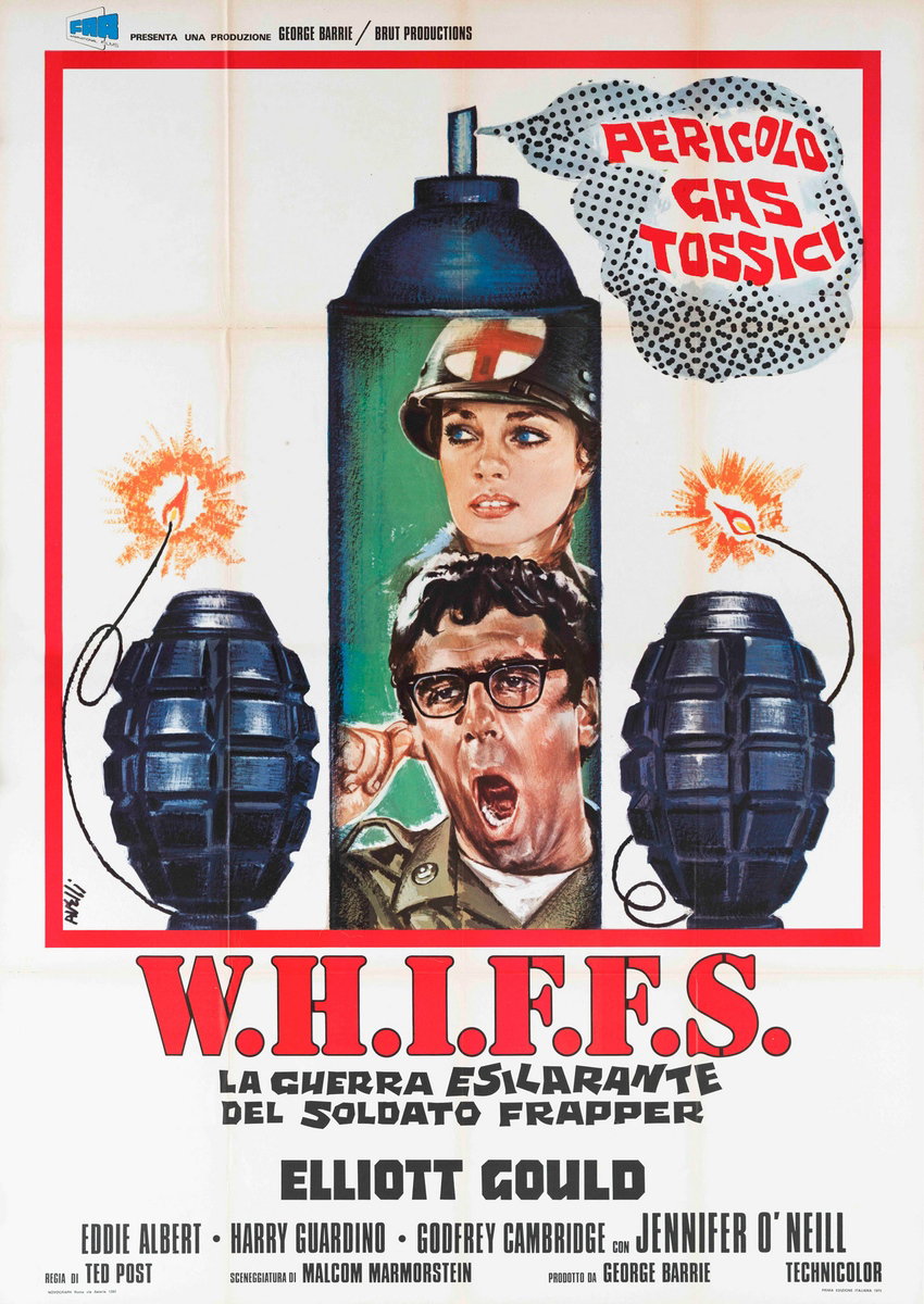 Poster 5 for the film Whiffs (1975), painted by Agatino Avelli
