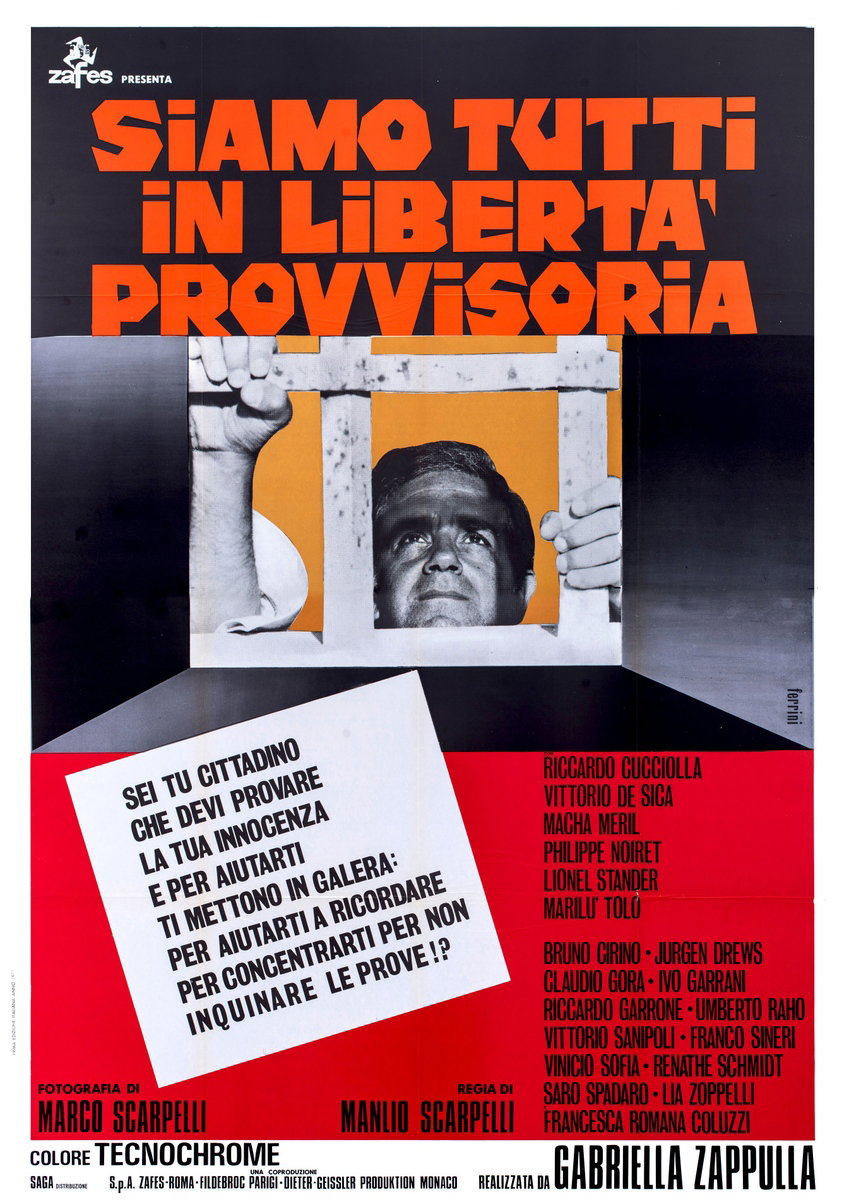Poster 2 for the film We Are All in Temporary Liberty (1971), painted by Renato Ferrini