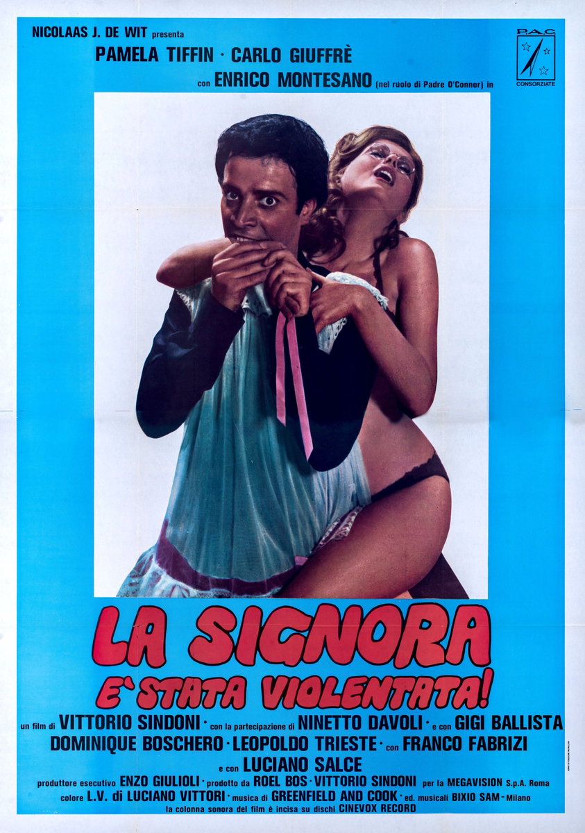 Manifesto 2 per il film La signora è stata violentata (1973)