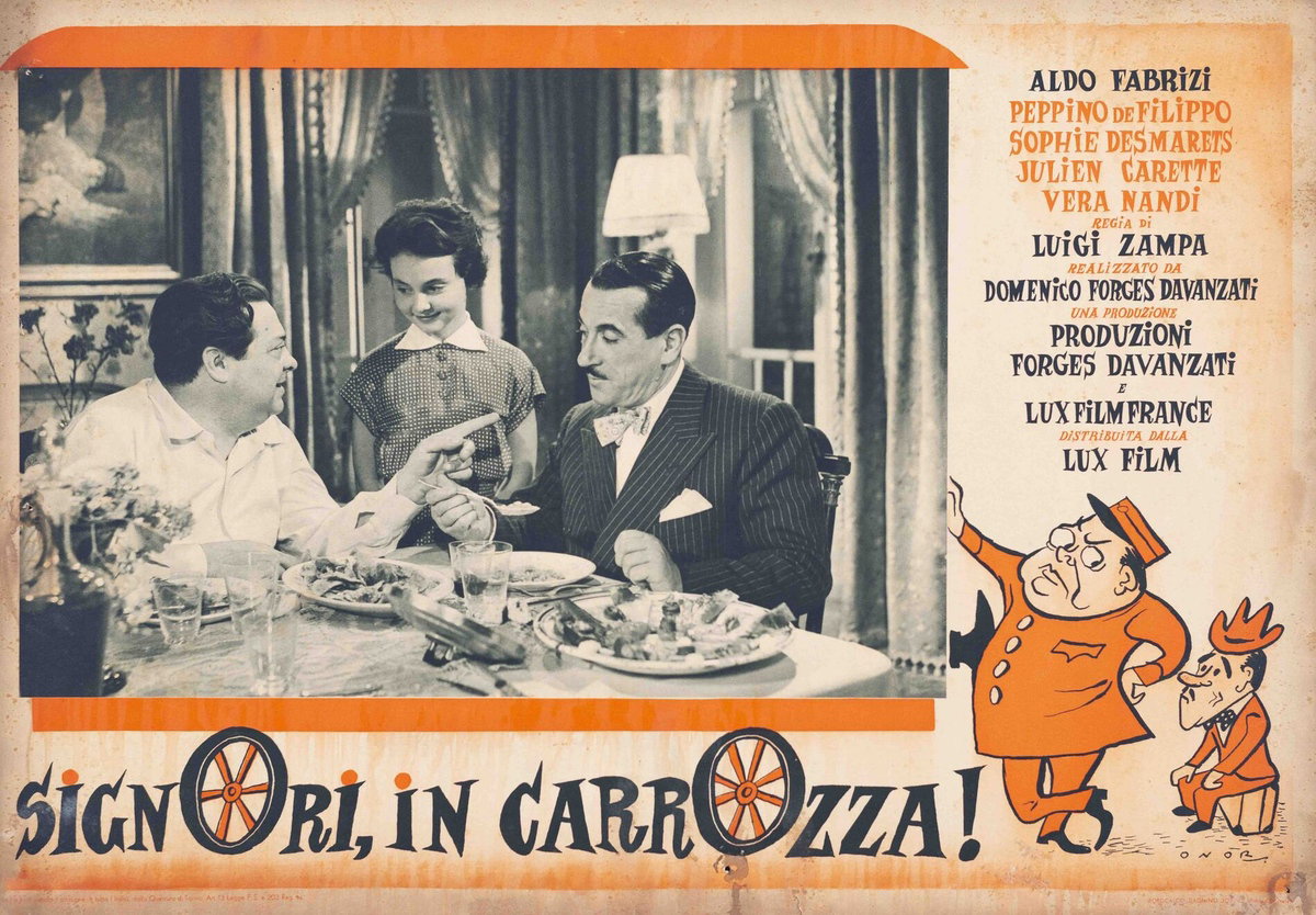 Fotobusta 2 per il film Signori, in carrozza! (1951)