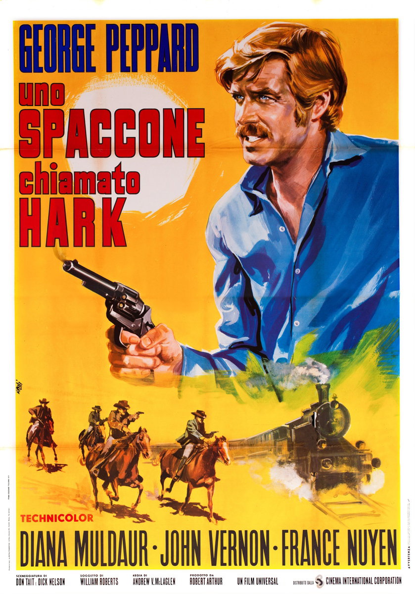 Poster 2 for the film One More Train to Rob (1971), painted by Agatino Avelli