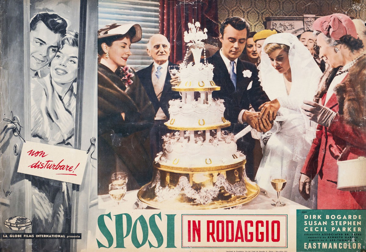Lobby Card 2 for the film For Better, for Worse (1954), painted by Carlantonio Longi