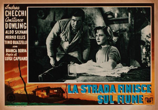 La strada finisce sul fiume