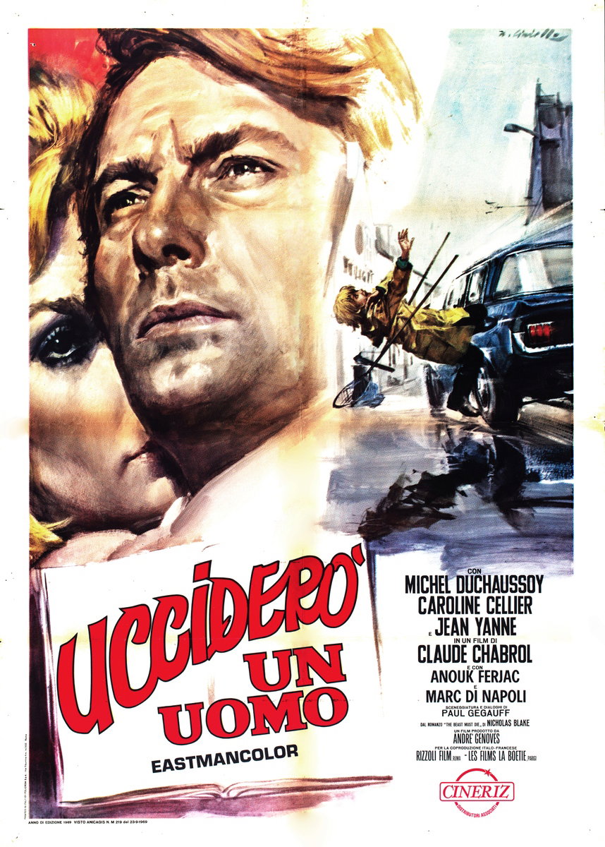 Poster 2 for the film This Man Must Die (1969), painted by Averardo Ciriello
