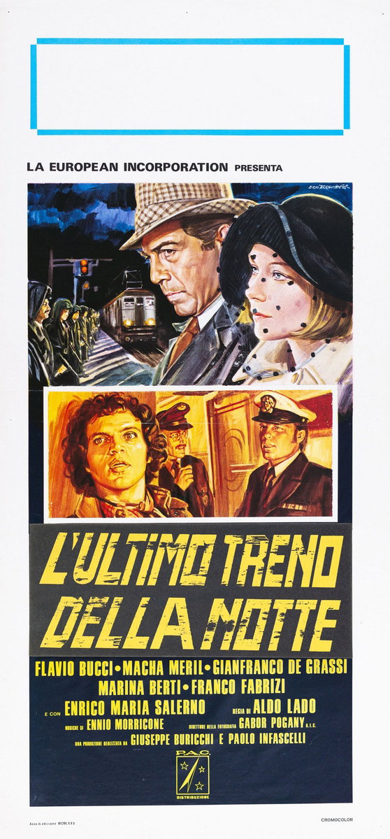 Locandina 2 for the film Late Night Trains (1975), painted by Ezio Tarantelli