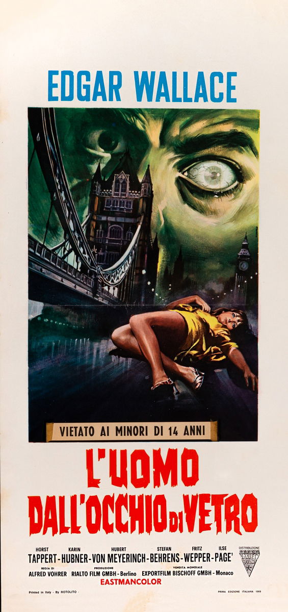 The Man with the Glass Eye - Lobby Card 1