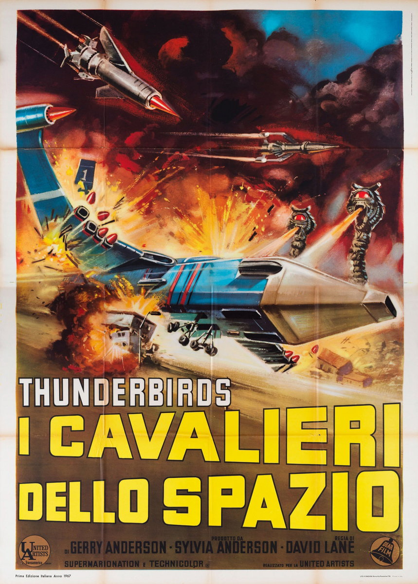 Manifesto 2 per il film Thunderbirds: i cavalieri dello spazio (1966)