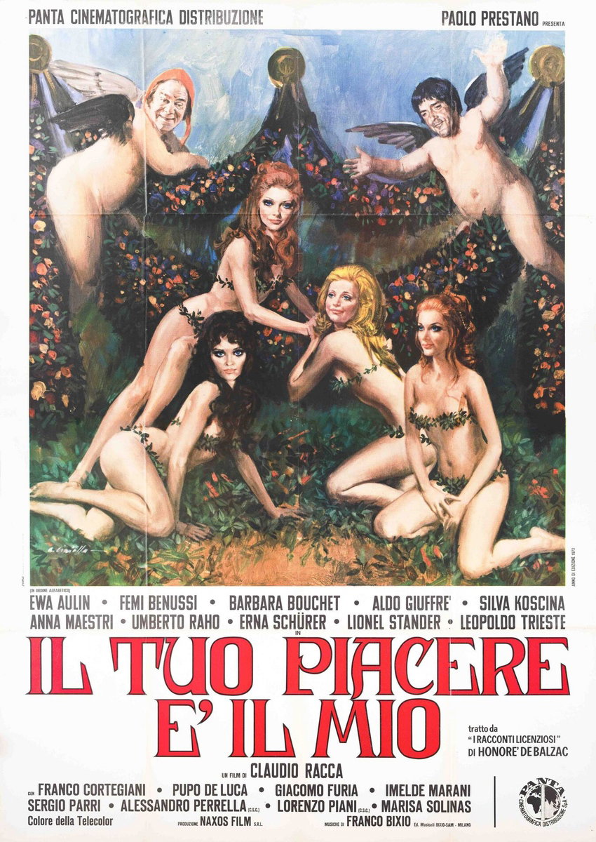 Poster 2 for the film My Pleasure Is Your Pleasure (1973), painted by Averardo Ciriello