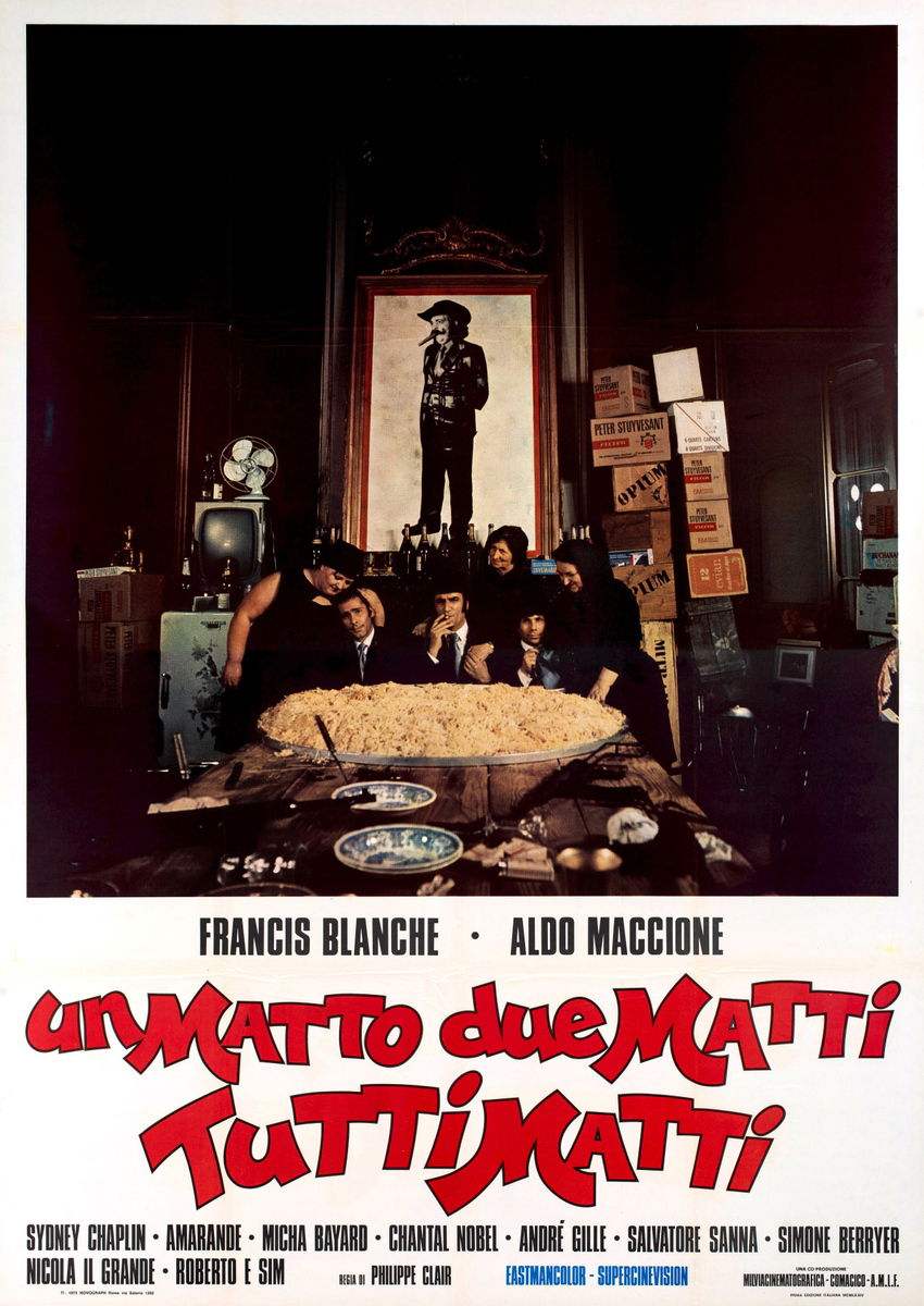 Un matto due matti tutti matti - Manifesto 1