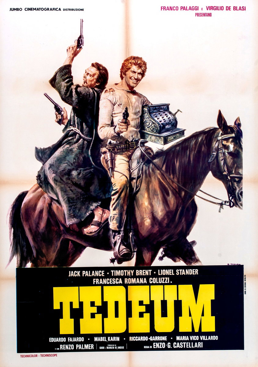 Poster 2 for the film Tedeum (1972), painted by Renato Casaro (Renè)