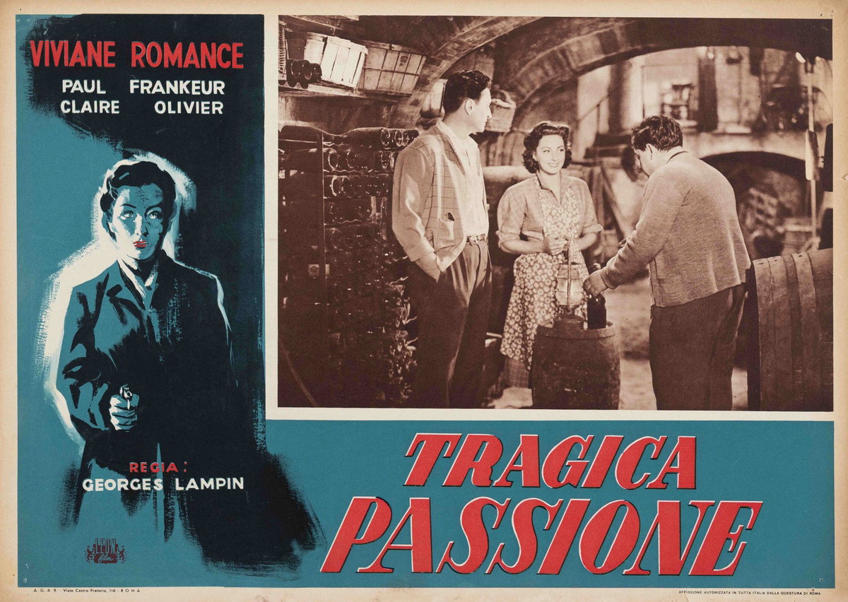 Fotobusta 3 per il film Tragica passione (1951)