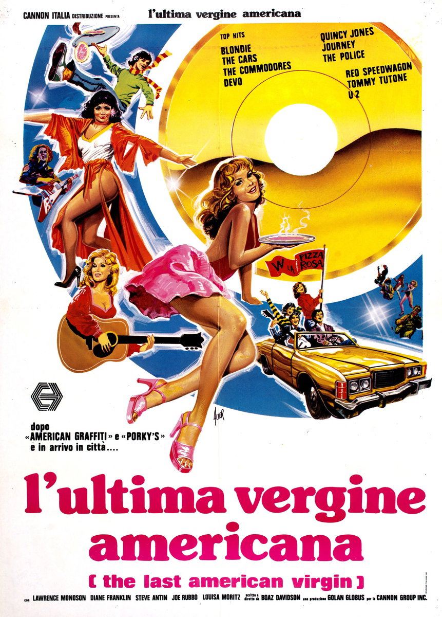 Poster 2 for the film The Last American Virgin (1982), painted by Giovanni Alessandri (Aller)