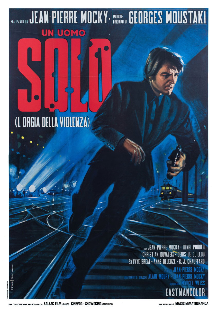 Manifesto 2 per il film Un uomo solo (1970), dipinto da Mario Piovano