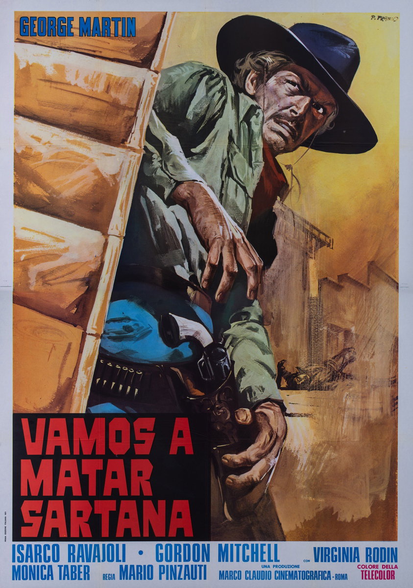 Poster 2 for the film Let's Go And Kill Sartana (1971), painted by Franco Picchioni
