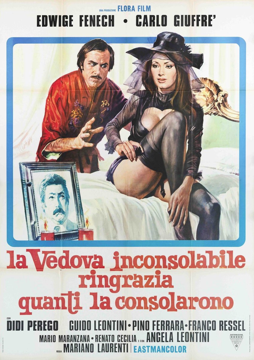 Manifesto 2 per il film La vedova inconsolabile ringrazia quanti la consolarono (1973)