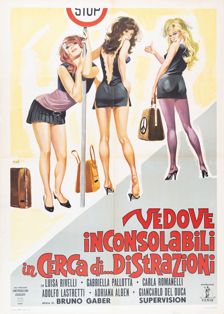 Vedove inconsolabili in cerca di... distrazioni - Manifesto 1