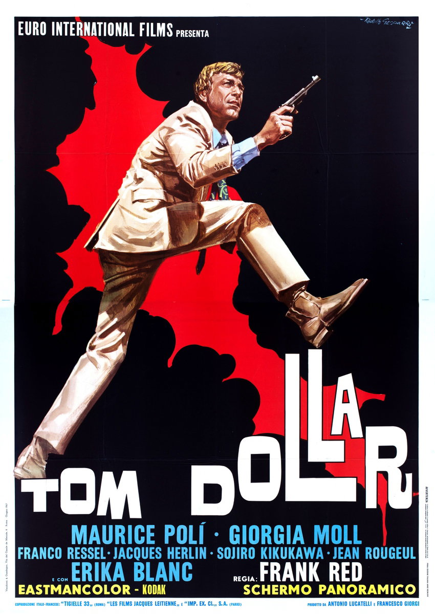 Manifesto 2 per il film Tom Dollar (1967), dipinto da Rodolfo Gasparri