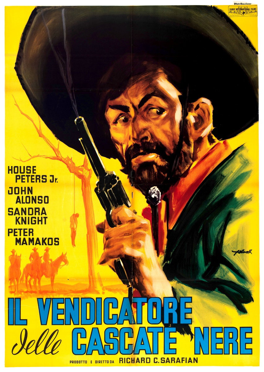 Manifesto 2 per il film Terror at Black Falls (1962), dipinto da Giorgio Olivetti