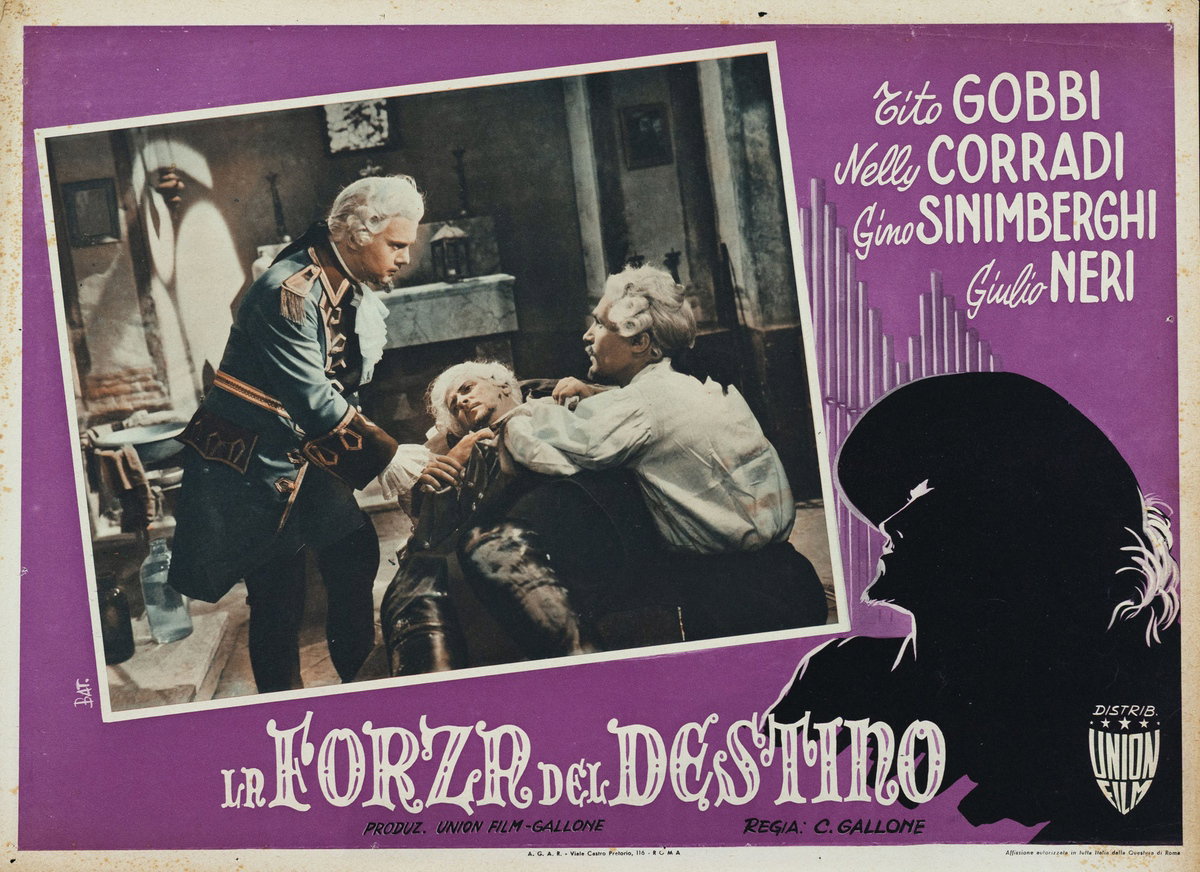 Fotobusta 3 per il film La forza del destino (1950)