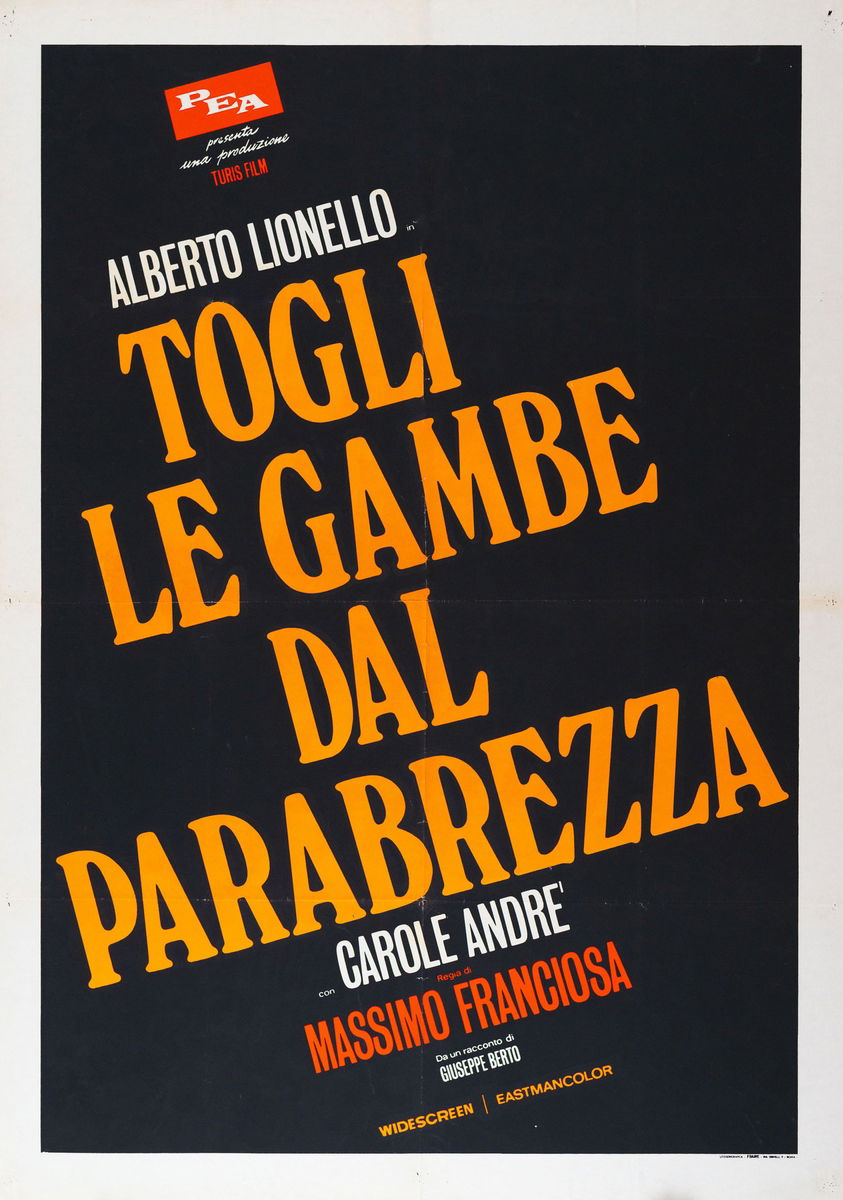 Togli le gambe dal parabrezza - Manifesto 1