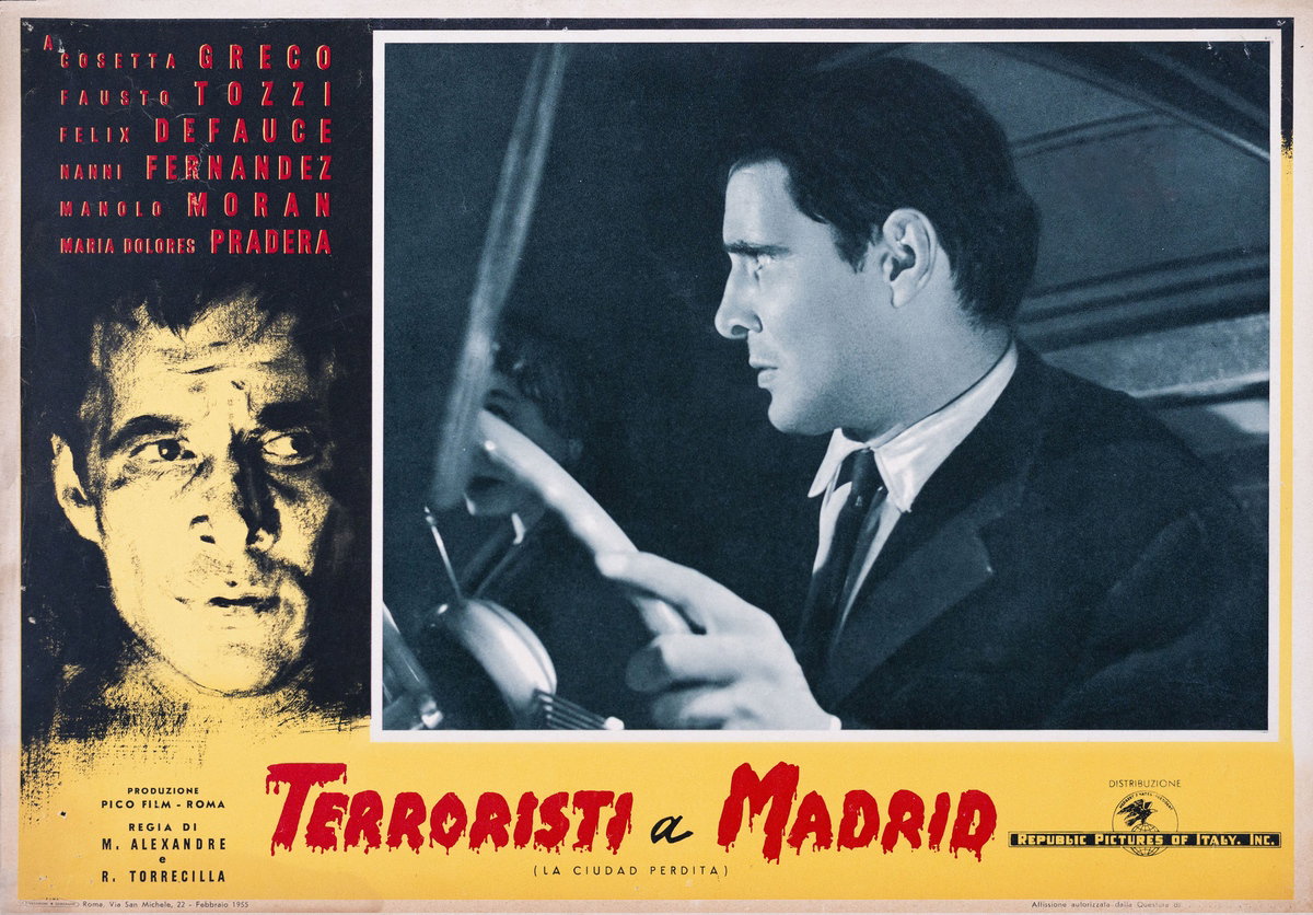 Fotobusta 2 per il film Terroristi a Madrid (1955)