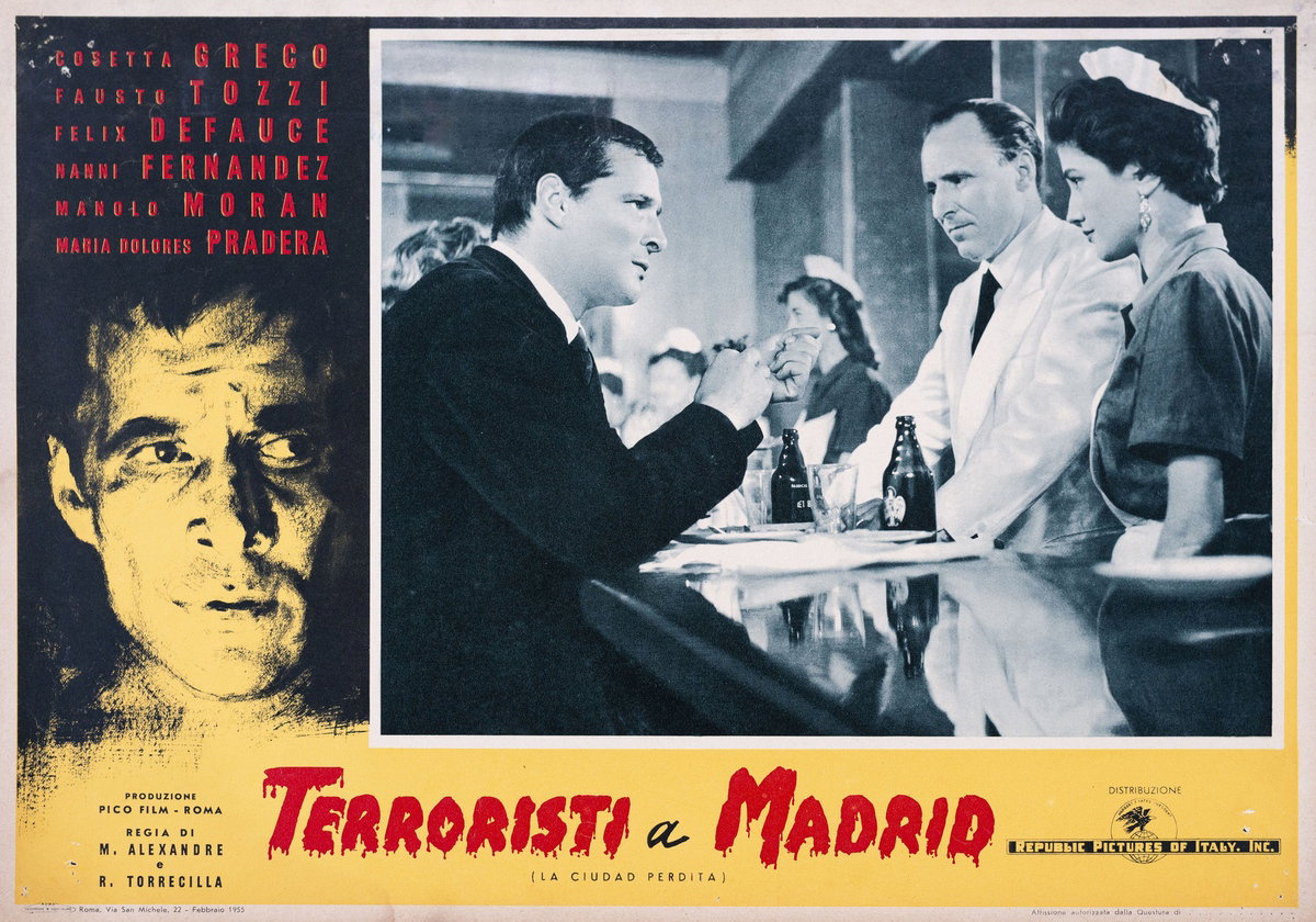 Fotobusta 3 per il film Terroristi a Madrid (1955)