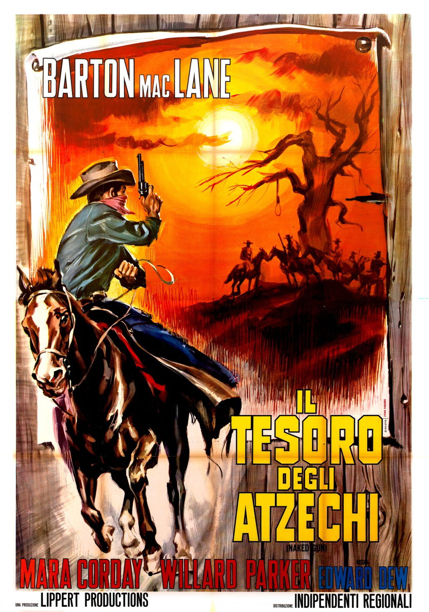 Poster 2 for the film Naked Gun (1956), painted by Mario Piovano
