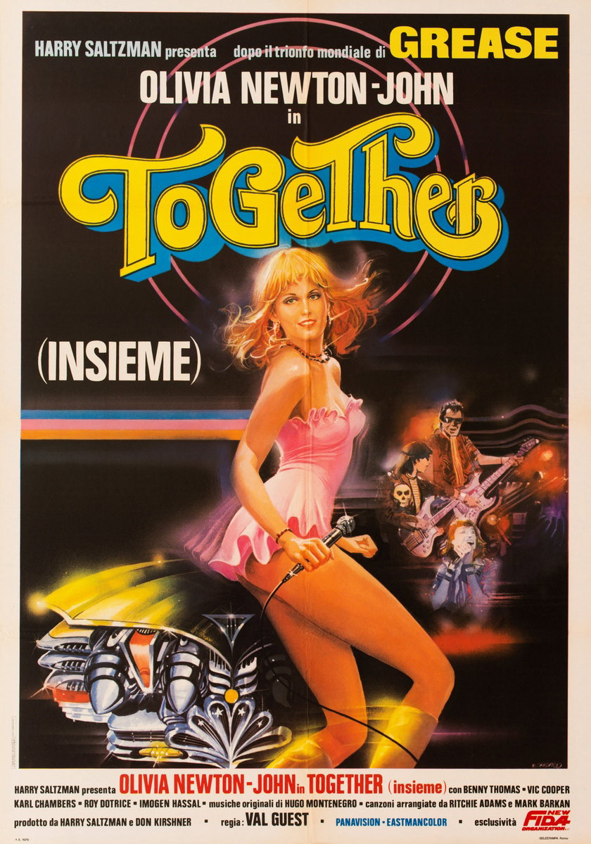 Manifesto 2 per il film Together (1970), dipinto da Renato Casaro (Renè)