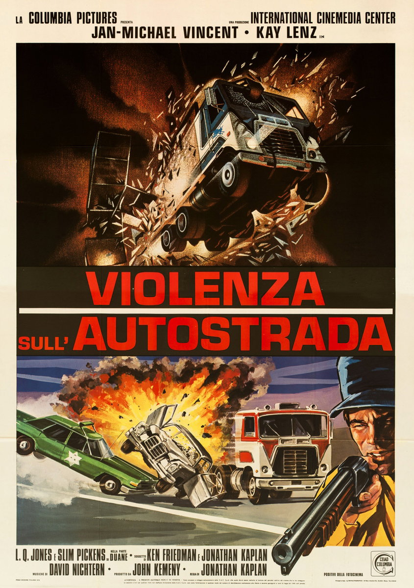 Poster 2 for the film White Line Fever (1975)