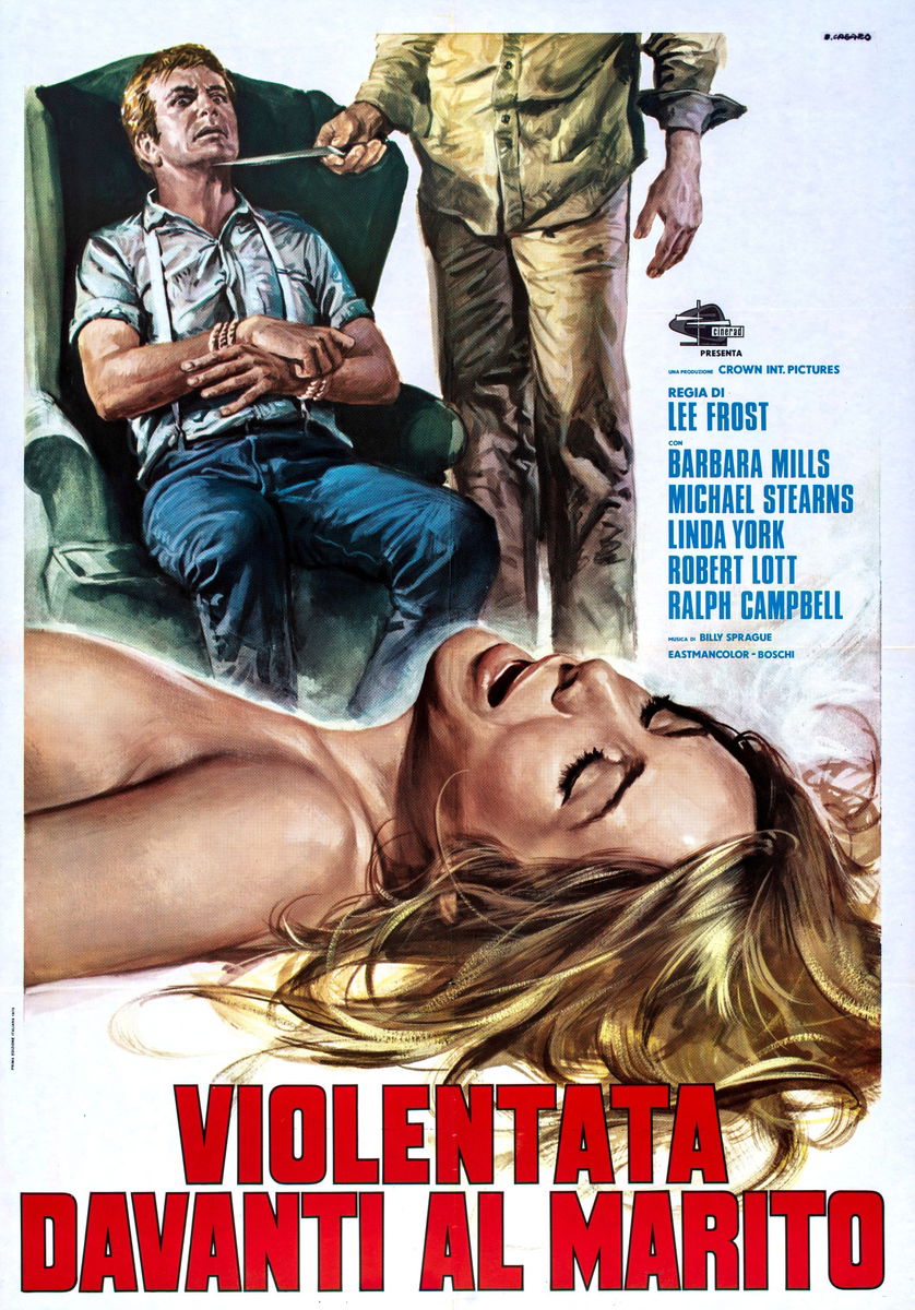 Violentata davanti al marito - Manifesto 1