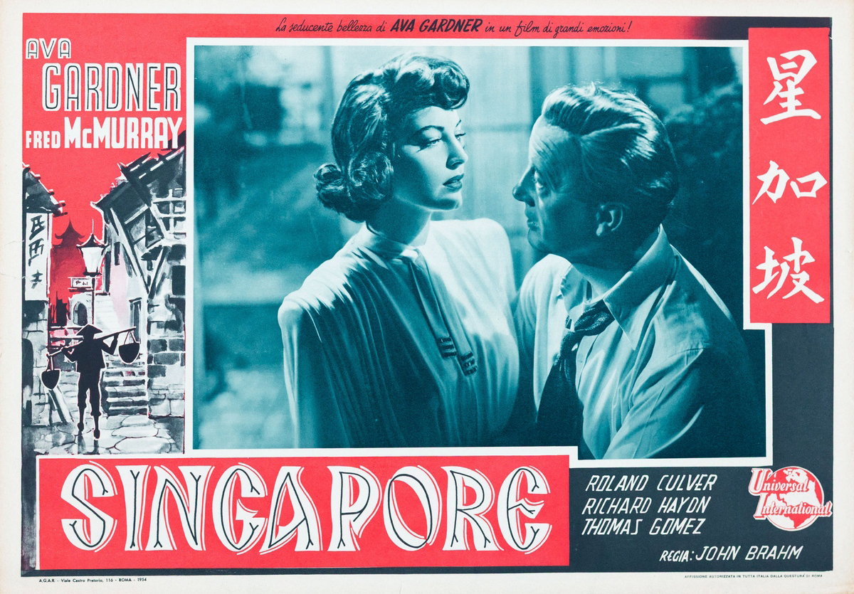 Fotobusta 3 per il film Singapore (1947)