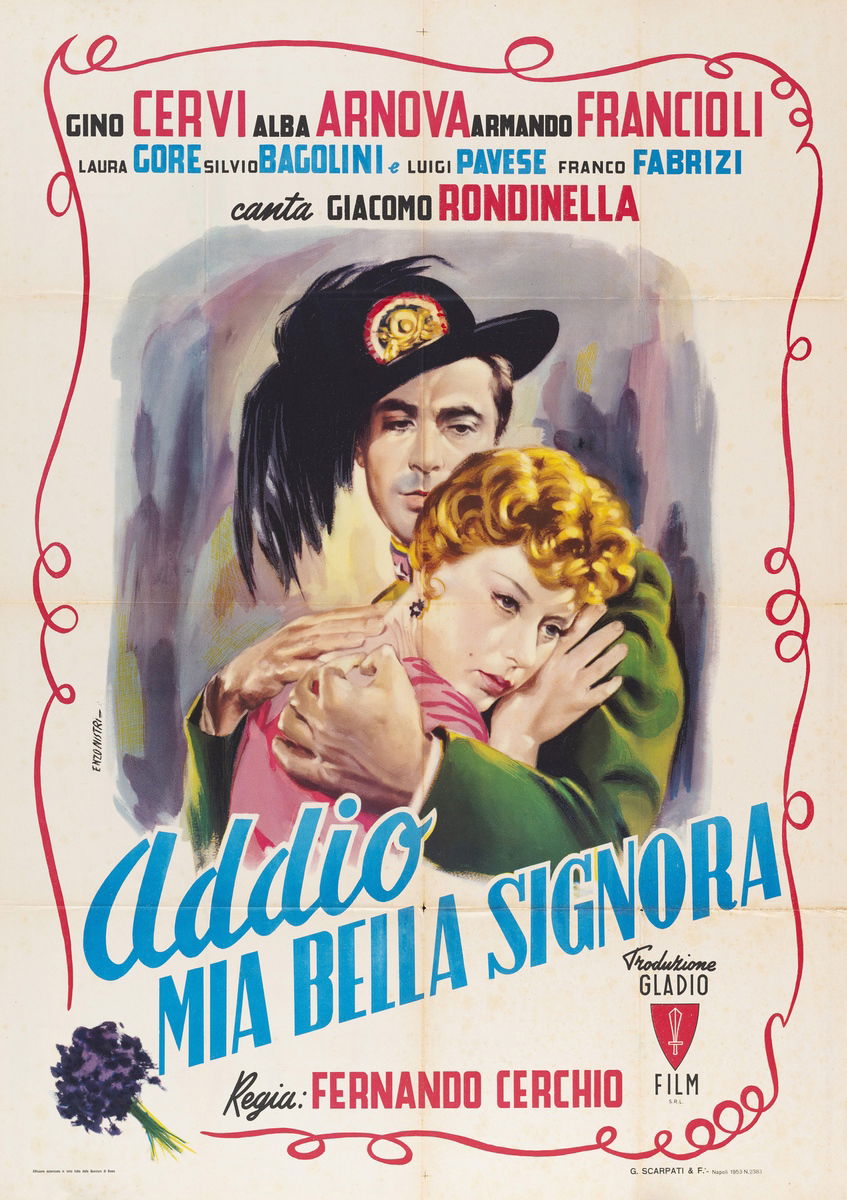 Addio, mia bella signora! - Manifesto 1