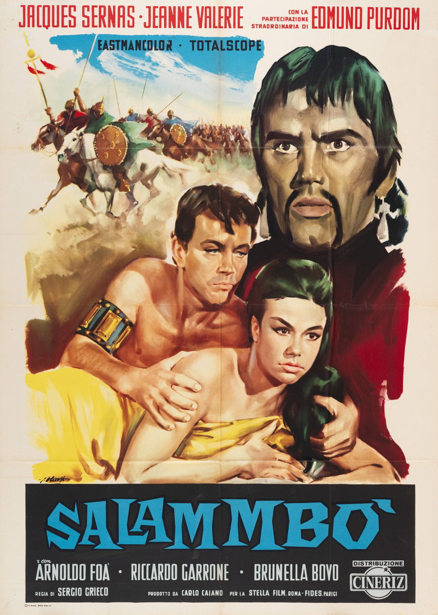 Manifesto 2 per il film Salambò (Salammbò) (1960)