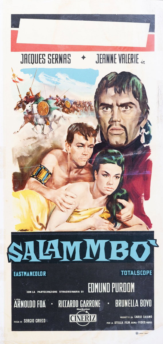 Locandina 2 per il film Salambò (Salammbò) (1960), dipinto da Giorgio Olivetti