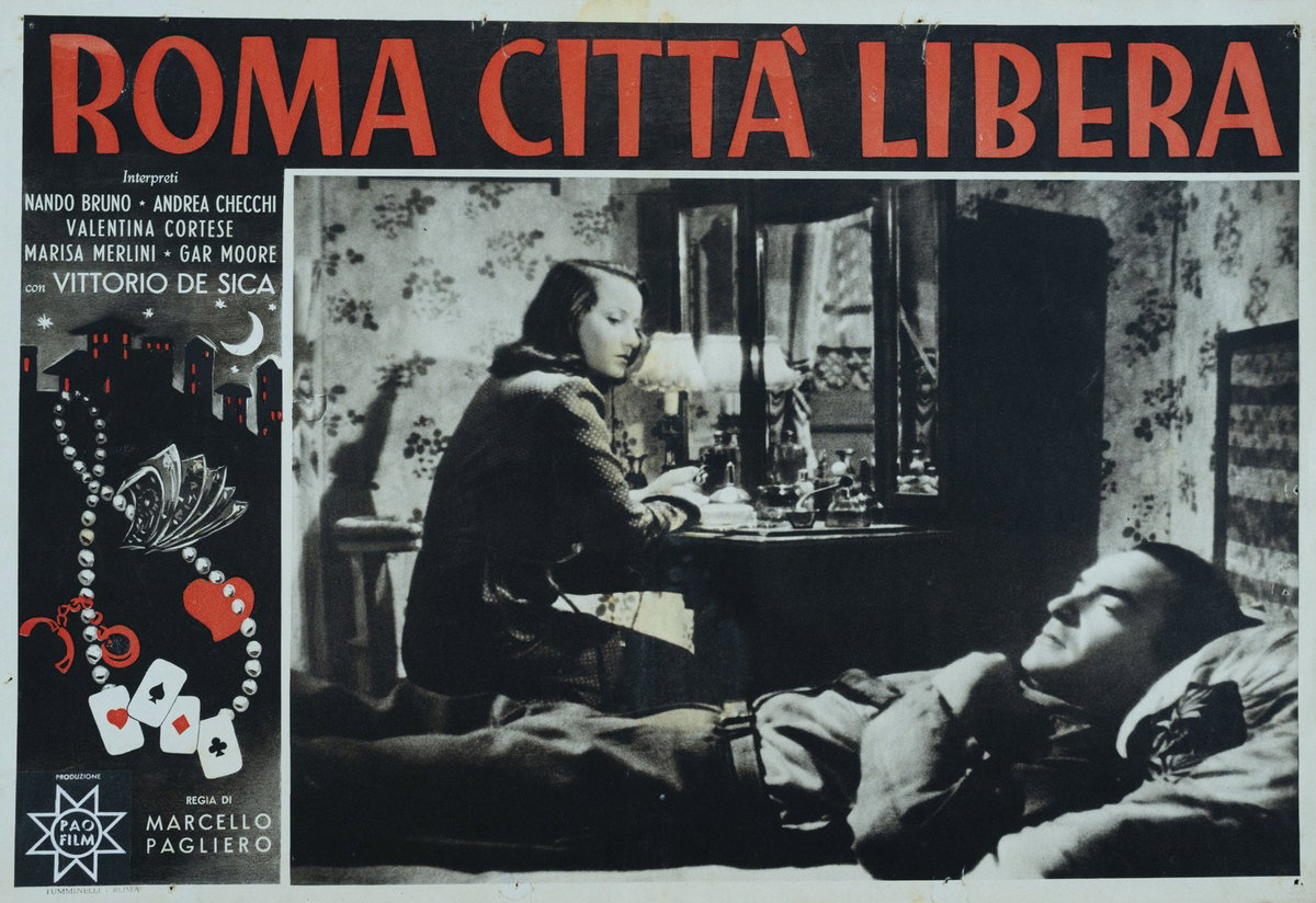 Lobby Card 2 for the film Rome: Free City (1946)