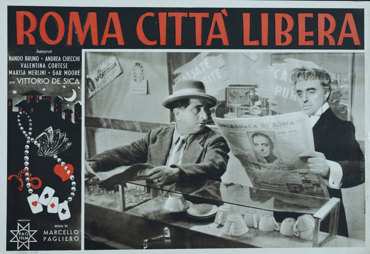 Lobby Card 3 for the film Rome: Free City (1946)