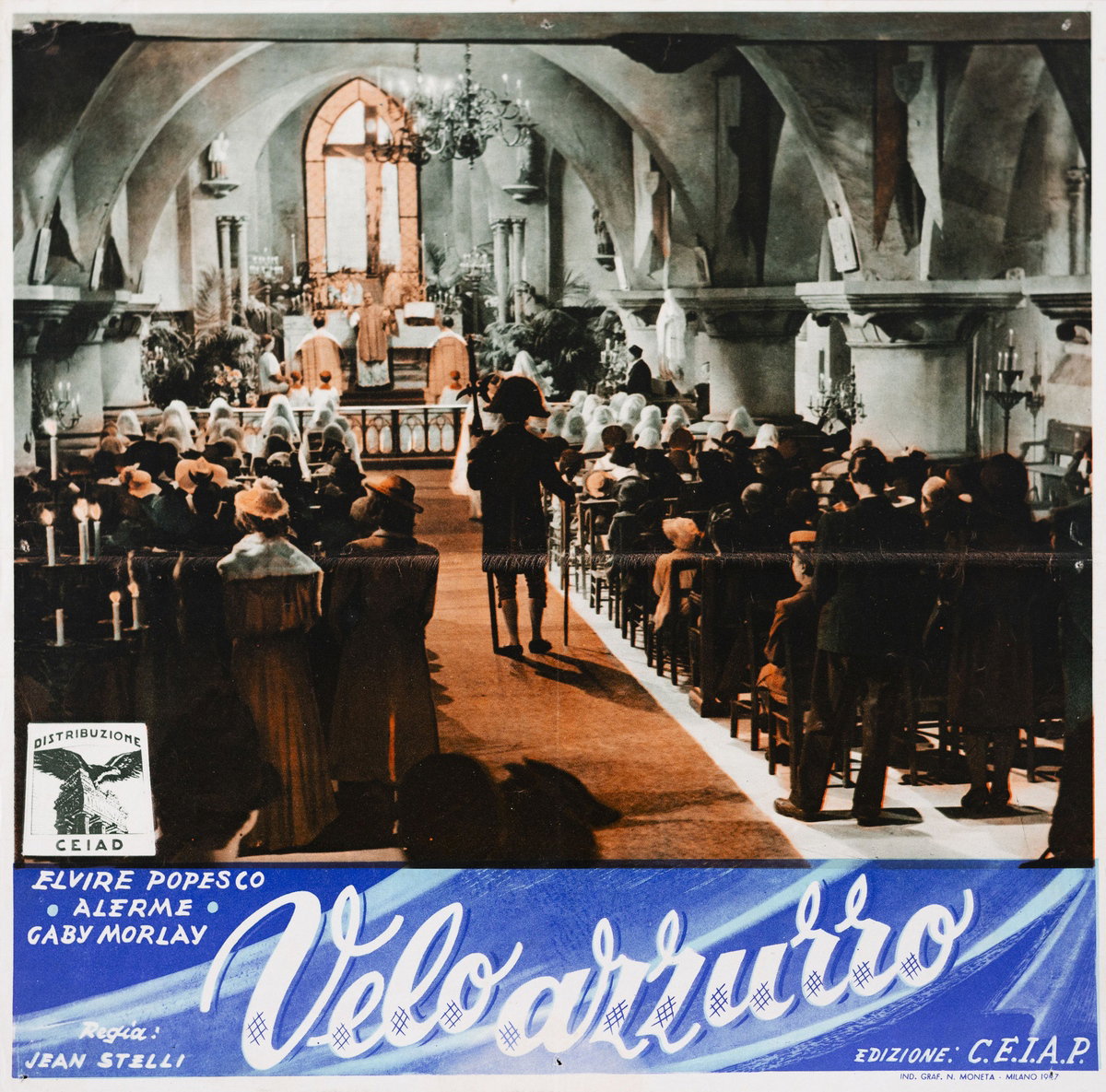 Fotobusta 2 per il film Velo azzurro (1949)