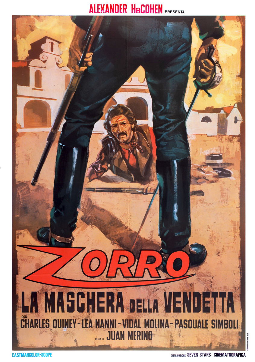 Zorro la maschera della vendetta - Manifesto 1
