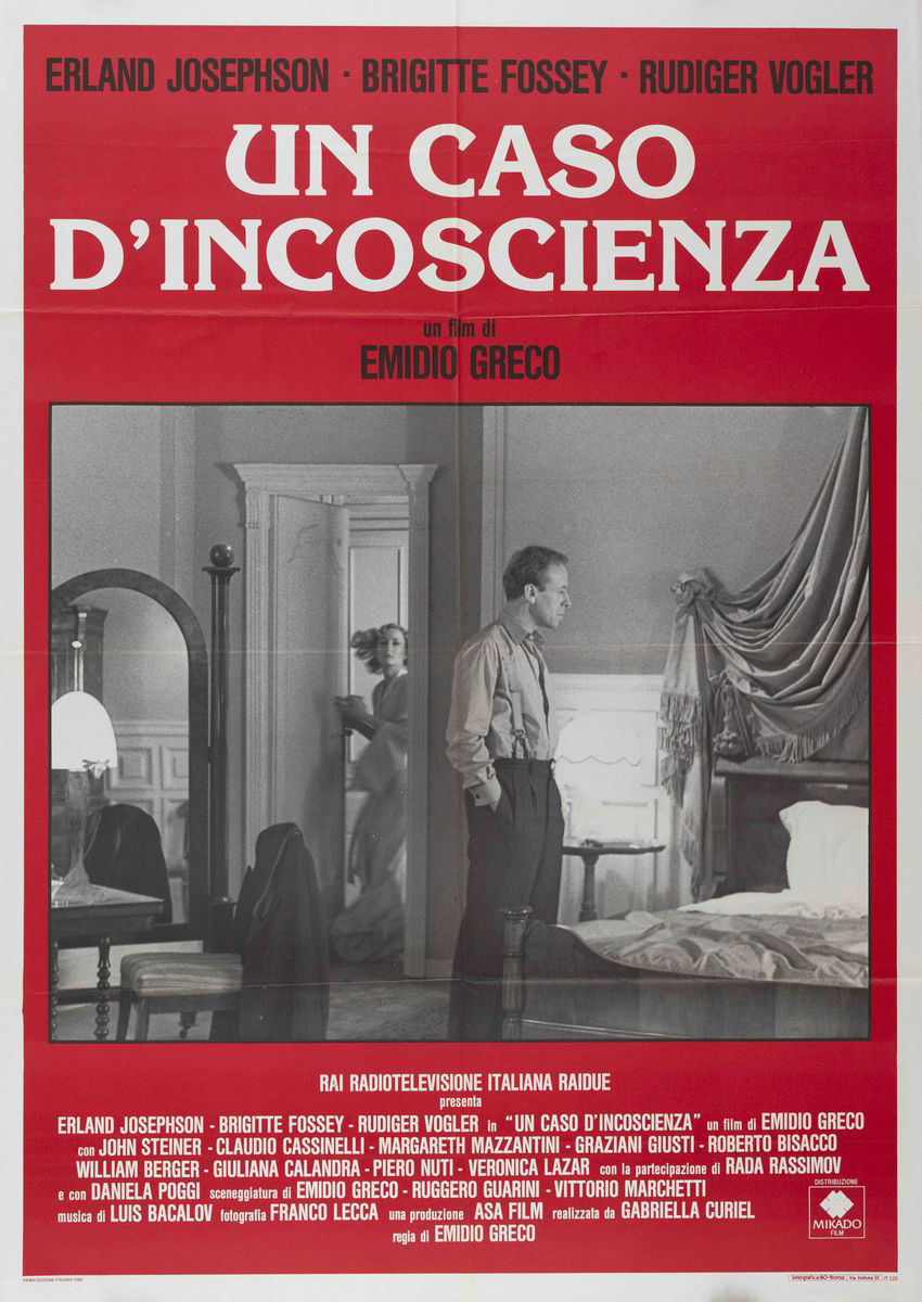 Un caso d'incoscienza - Manifesto 1