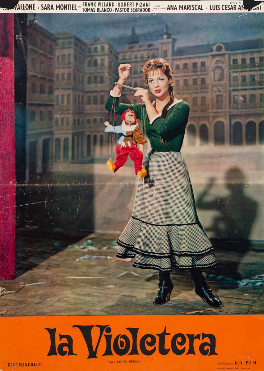 Fotobusta 3 per il film La violetera (1958)